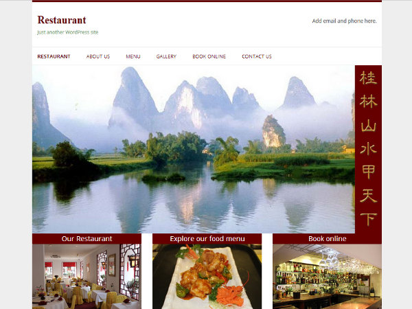 Preview of theme Restaurant