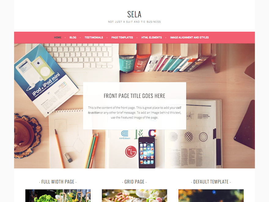 Preview of theme Sela