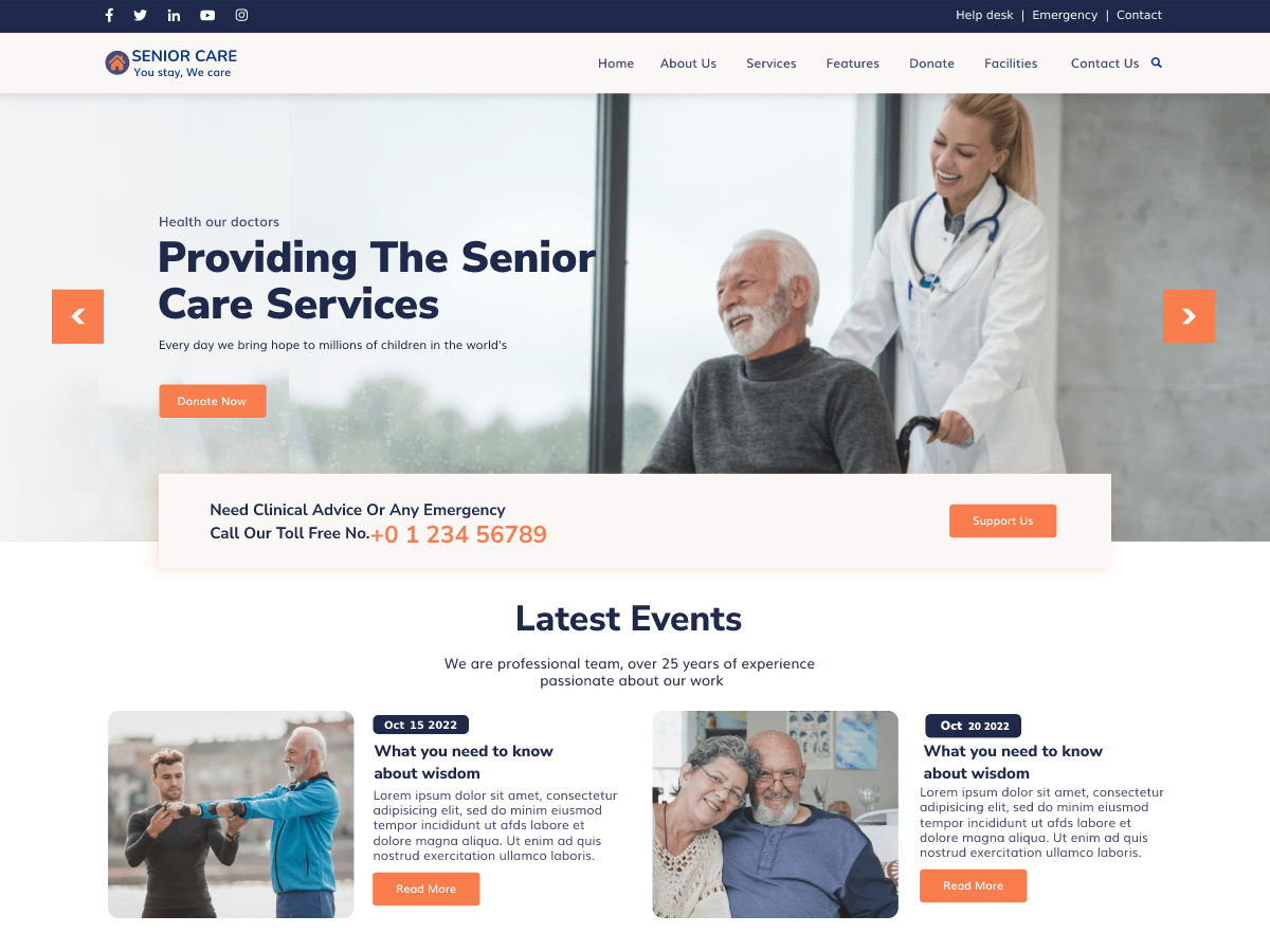 Senior Care Lite 6.0.6 – WordPress Theme