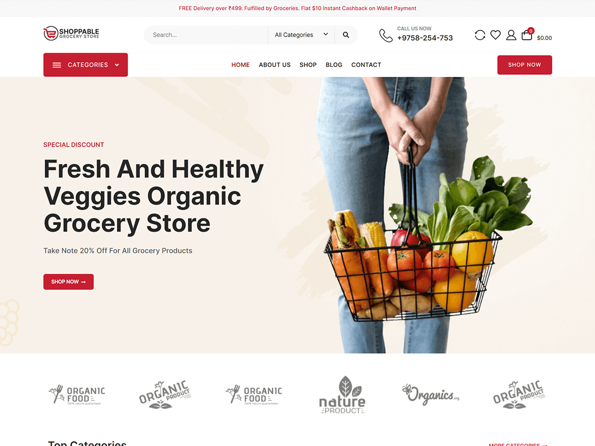 Shoppable Grocery Store
