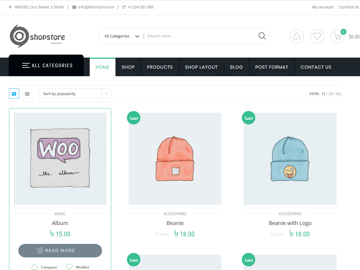 shopstore 4.6.6 – WordPress Theme