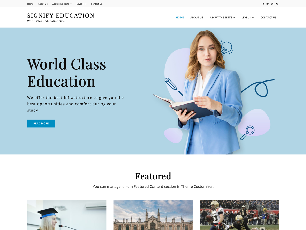Signify Education 2.2 – WordPress Theme