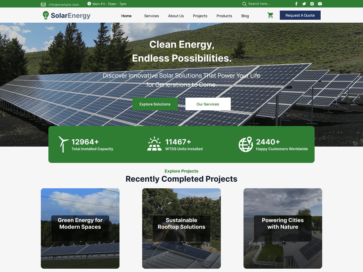 Solar PV (Photovoltaic) 1.2 – WordPress Theme
