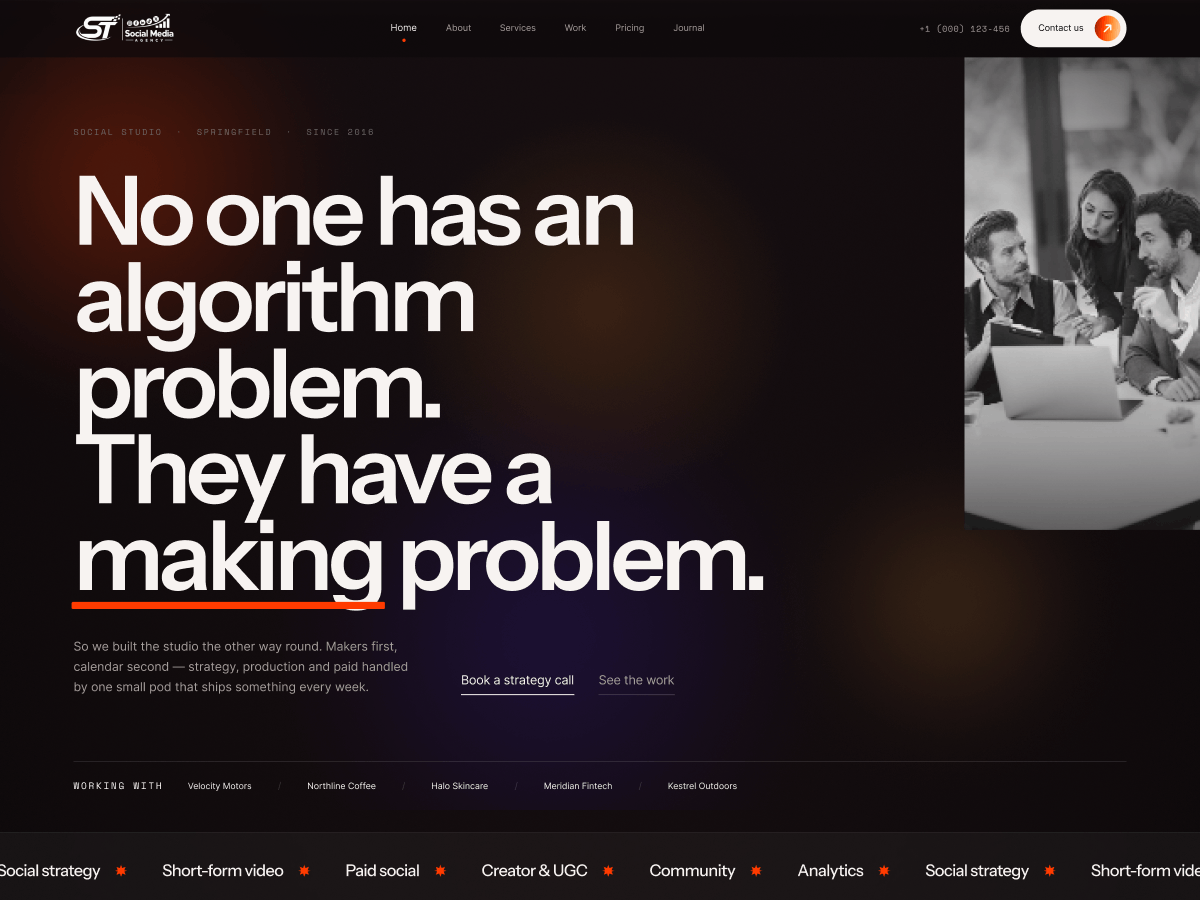 ST Social Media Agency 1.1 – WordPress Theme