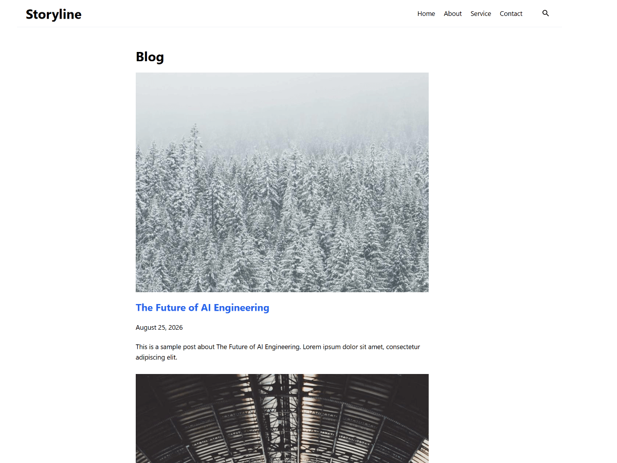 Storyline 1.0.4 – WordPress Theme