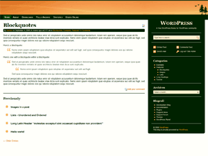 Preview of theme Sunset