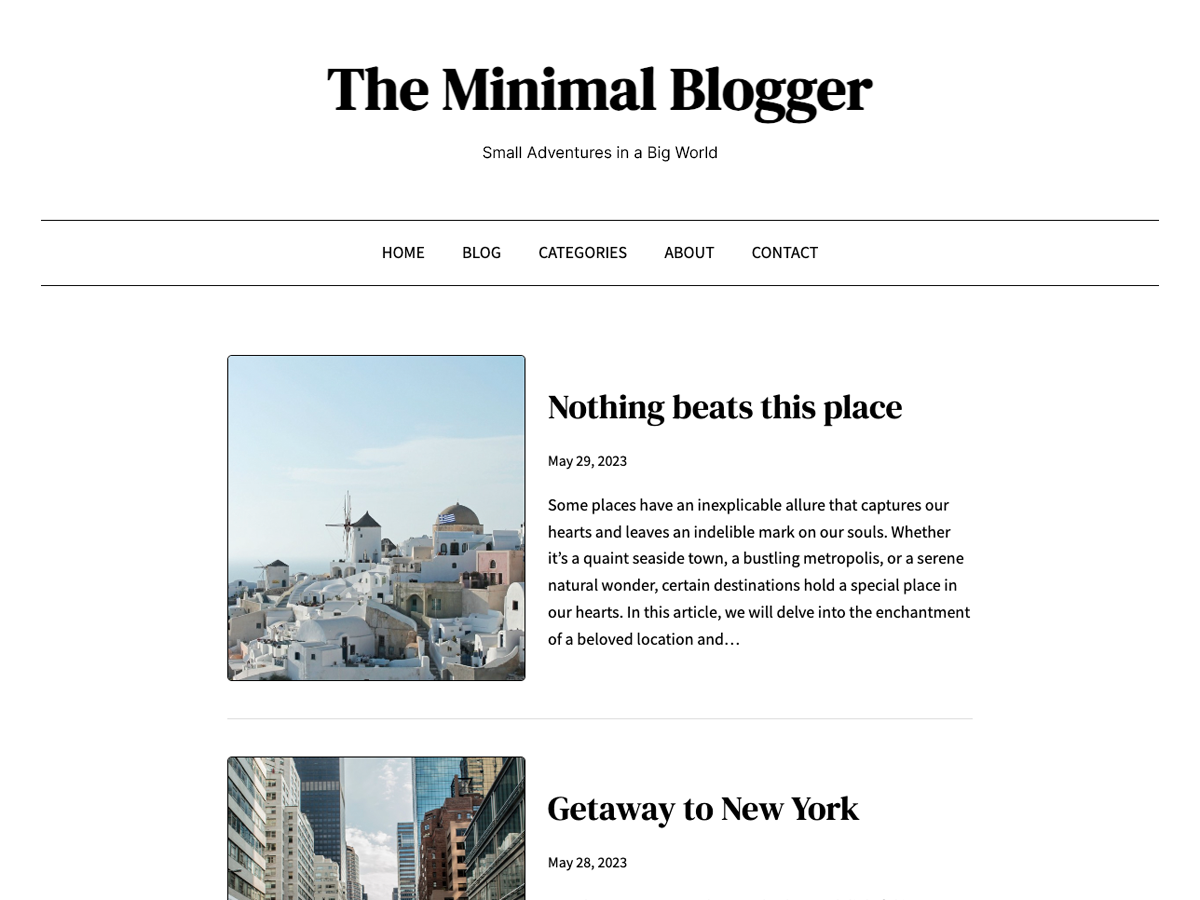 2024 年 64 个优秀免费 wordpress 博客主题 28 the minimal blogger
