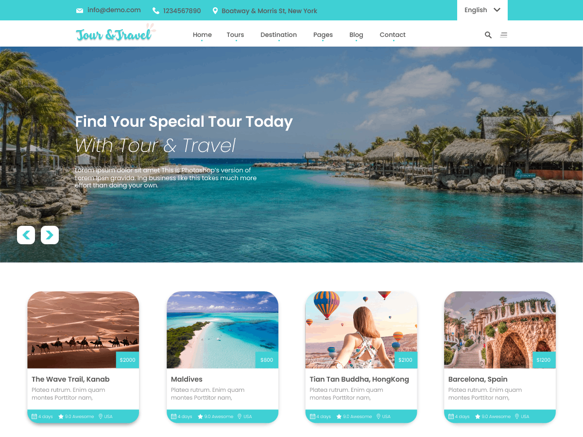 The Travel Booking 6.6.4 – WordPress Theme
