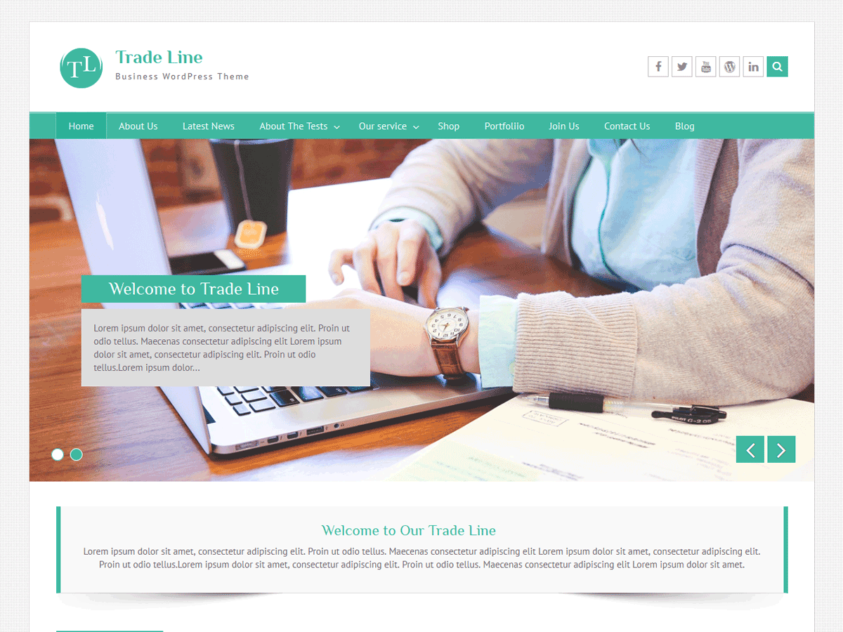 Trade Line 2.2 – WordPress Theme