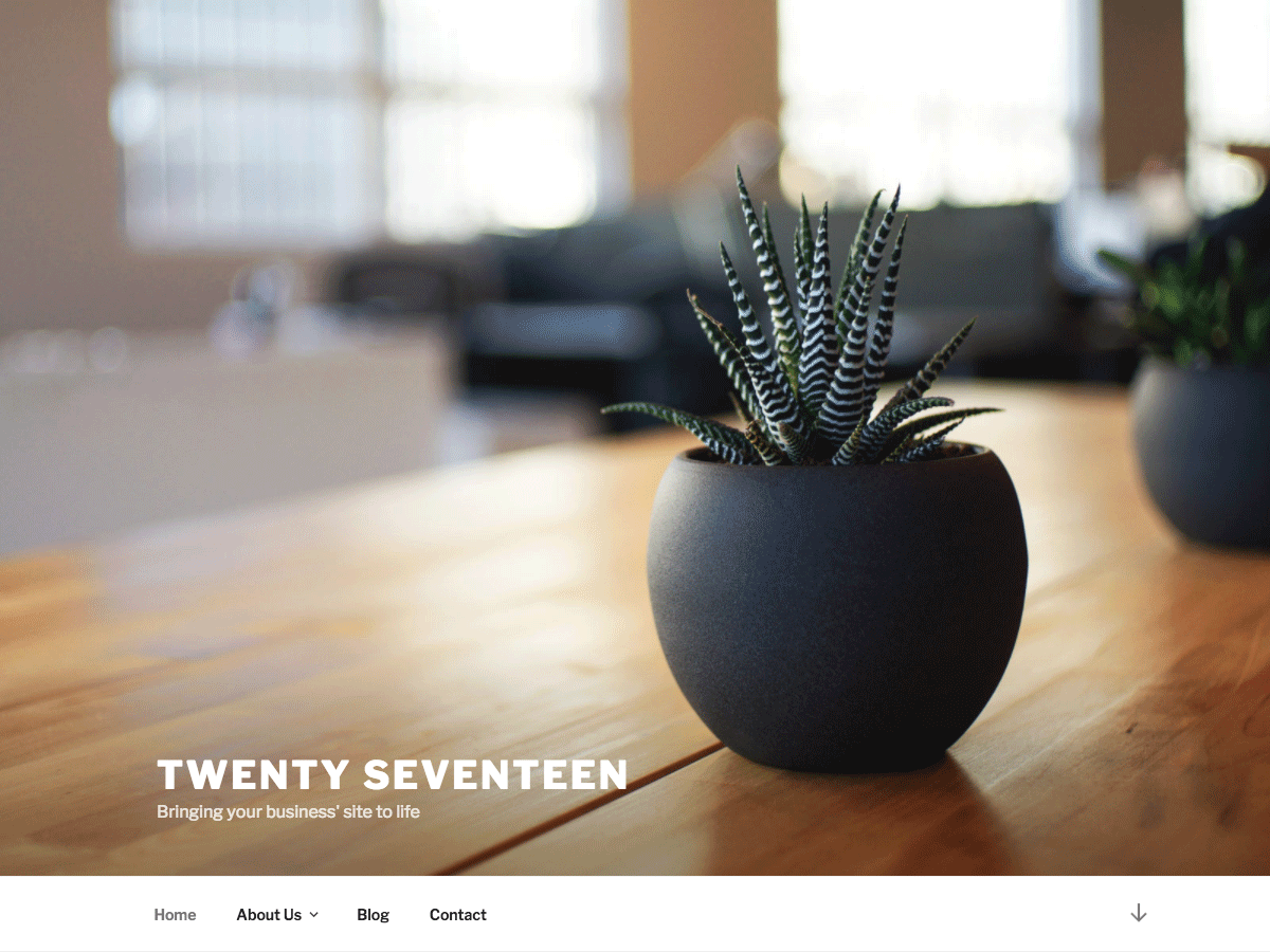 Preview of theme Twenty Seventeen