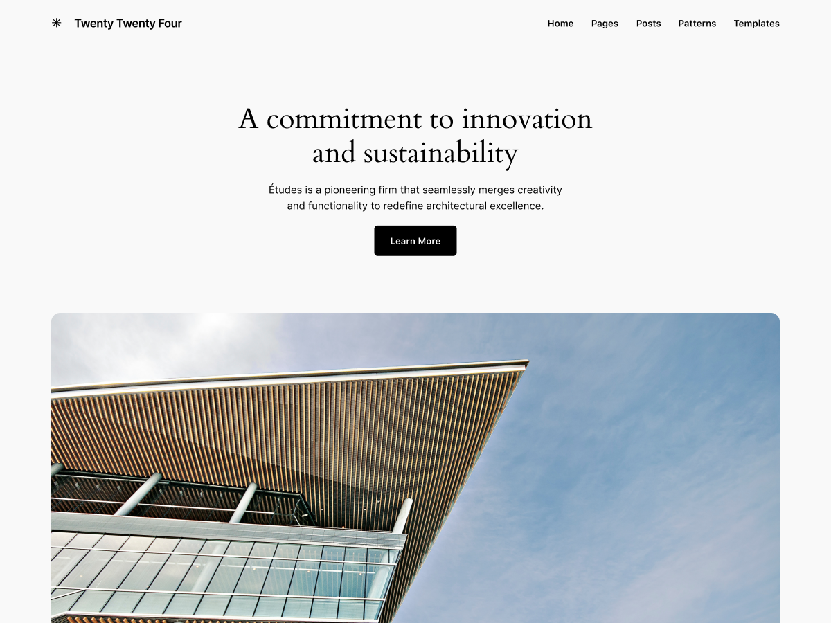 Preview of theme Twenty Twenty-Four