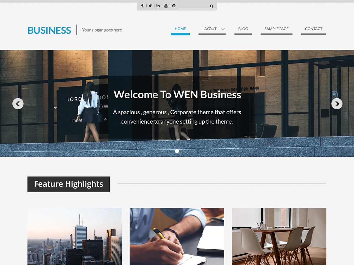 WEN Business 2.3 – WordPress Theme