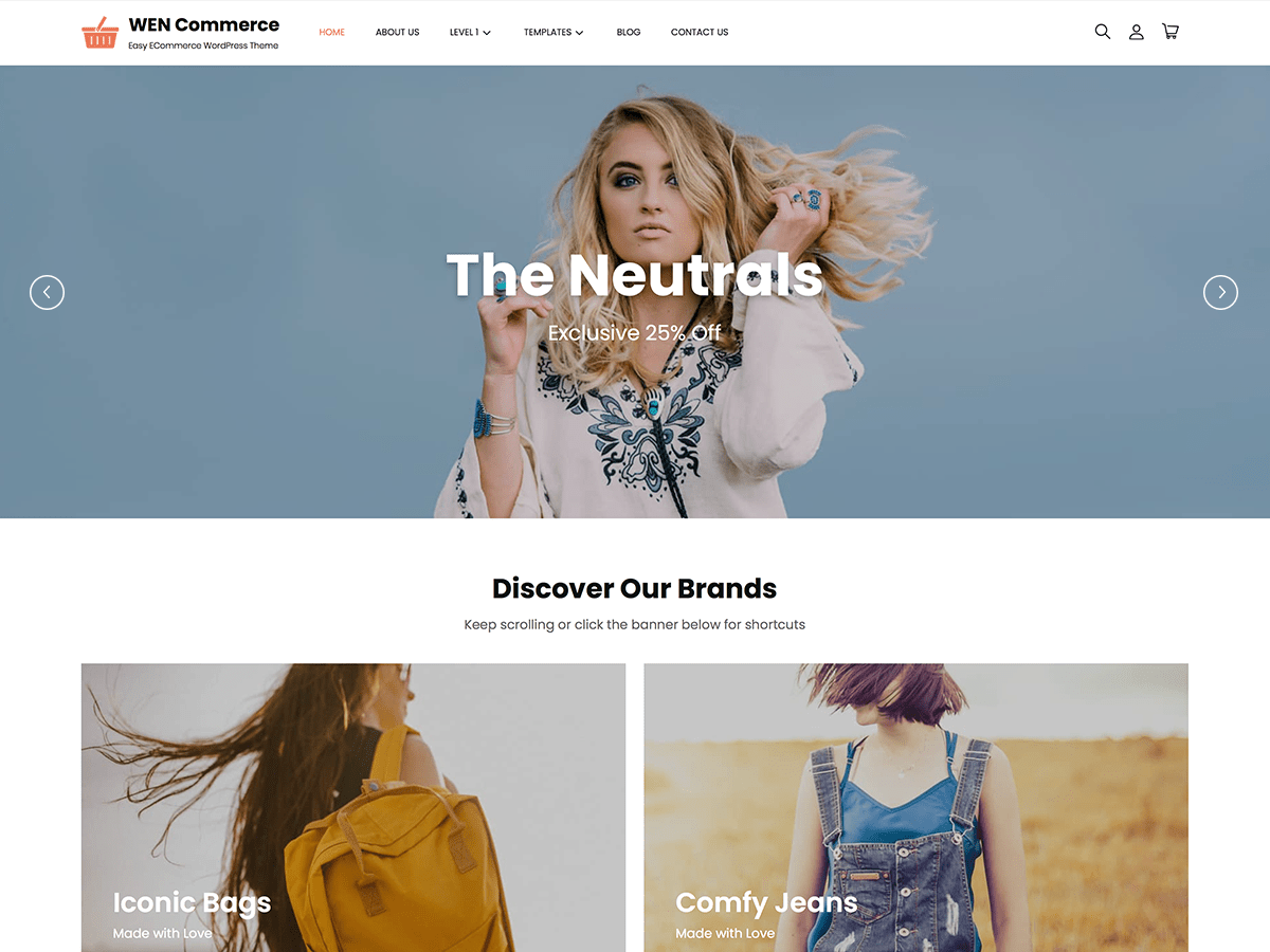 WEN Commerce 1.2 – WordPress Theme