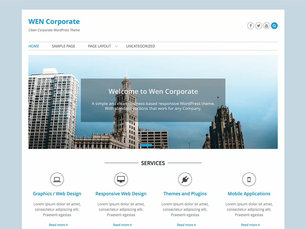 WEN Corporate 2.6 – WordPress Theme