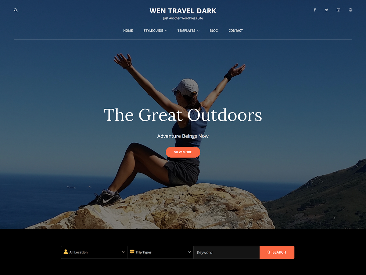 WEN Travel Dark 1.1 – WordPress Theme