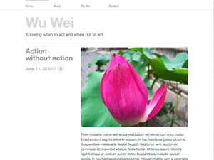 Preview of theme Wu Wei