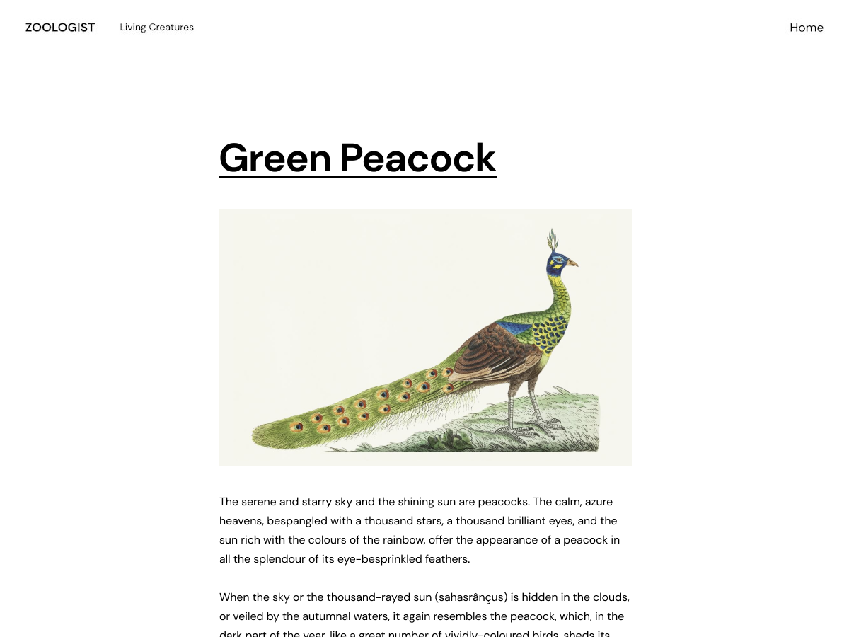 Zoologist 1.0.50 – WordPress Theme