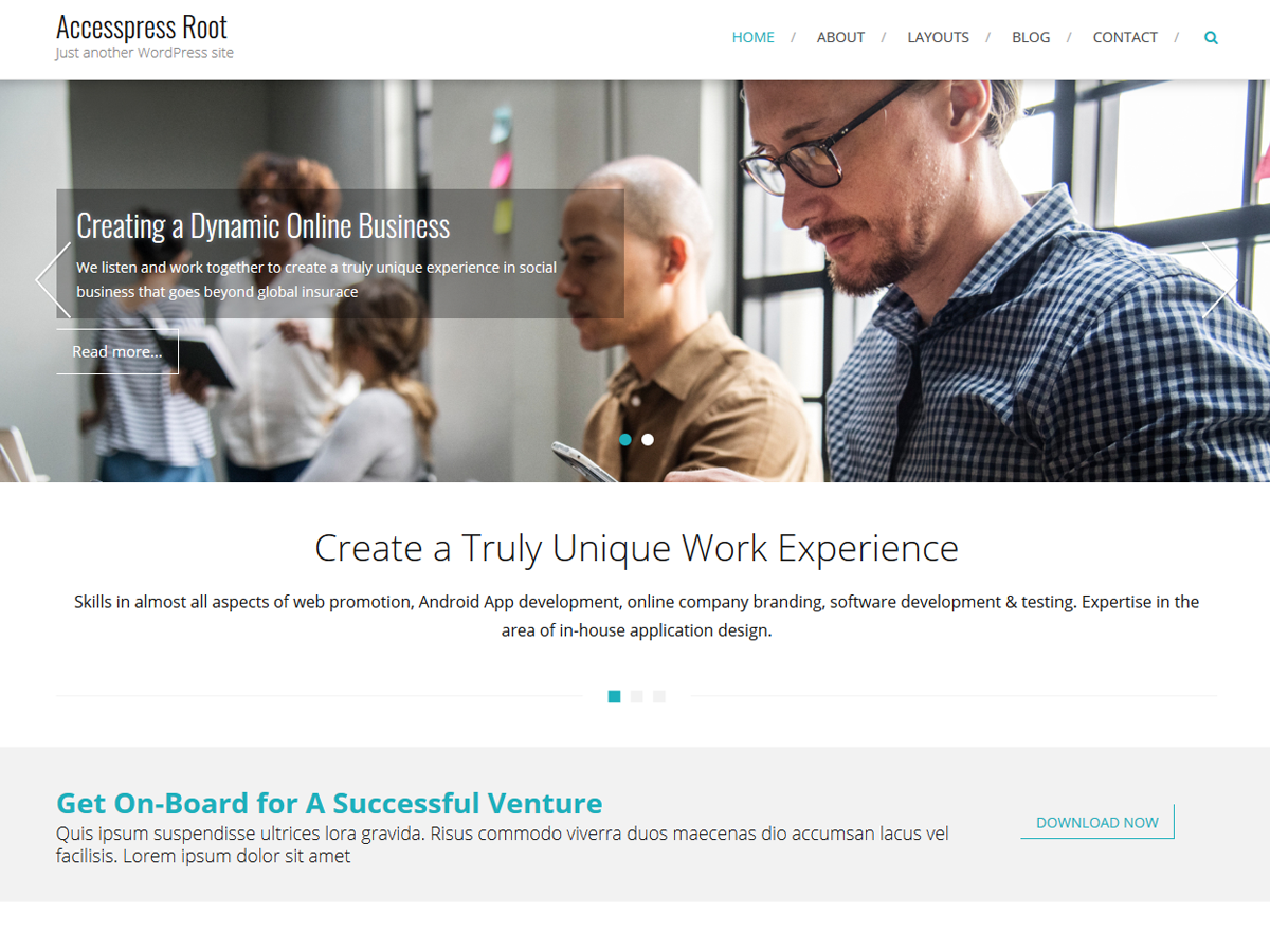 AccessPress Root WordPress Theme by access-keys