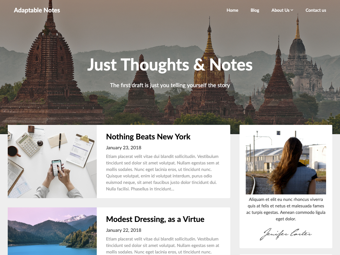 Note Themal Adaptable Notes Theme — WordPress.com