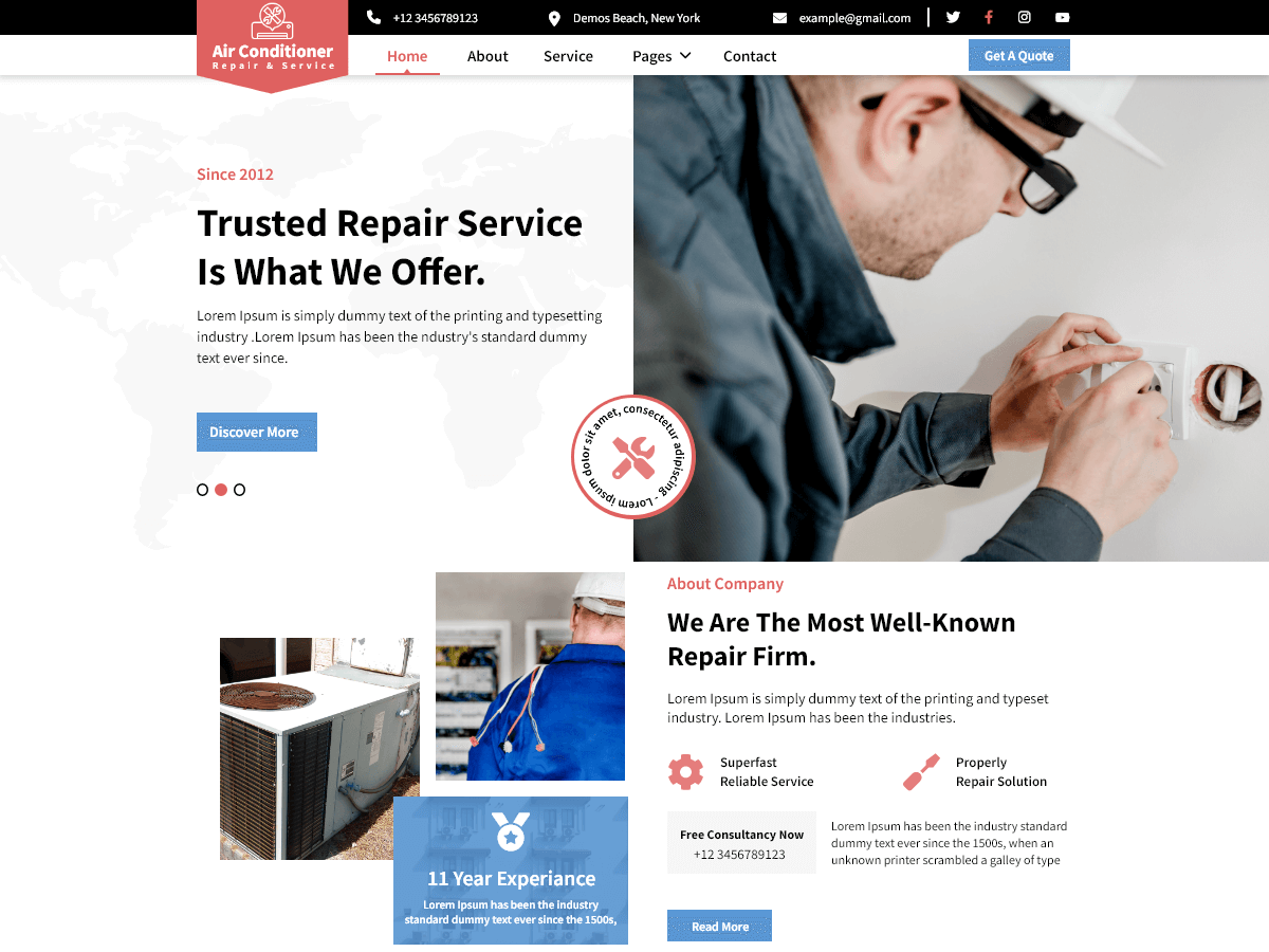 Air Conditioning Services screenshot