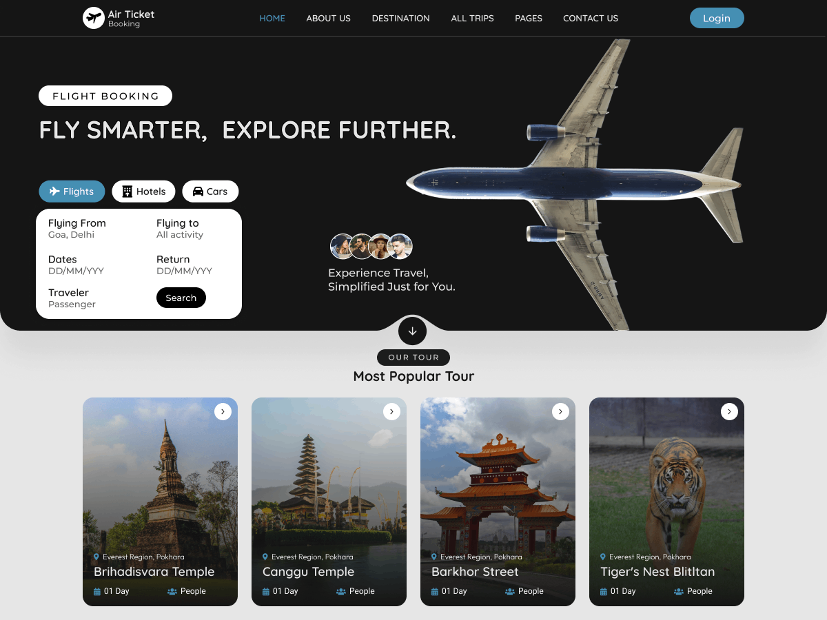 Air Ticket Booking screenshot