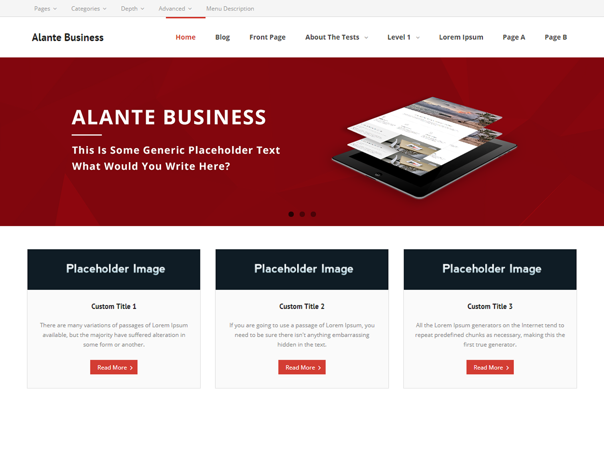 Alante Business Screenshot