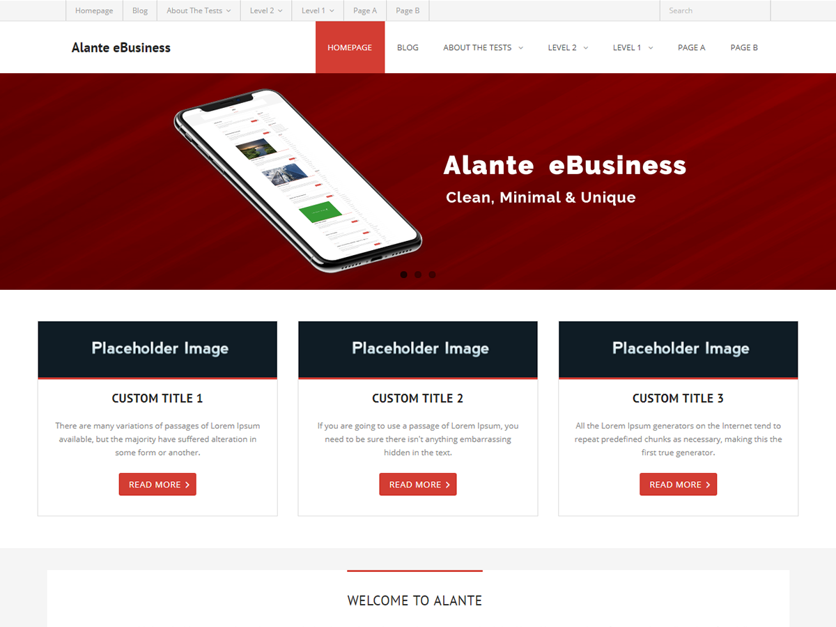 Alante eBusiness Screenshot