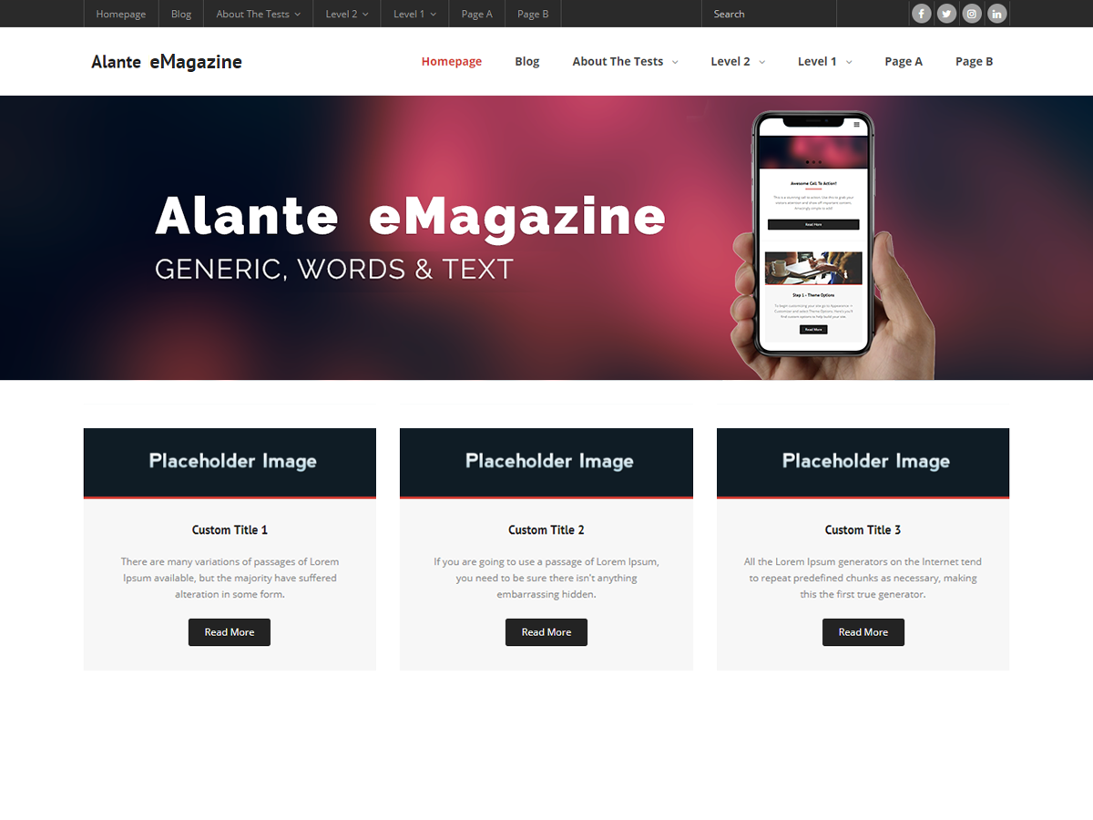 Alante eMagazine Screenshot