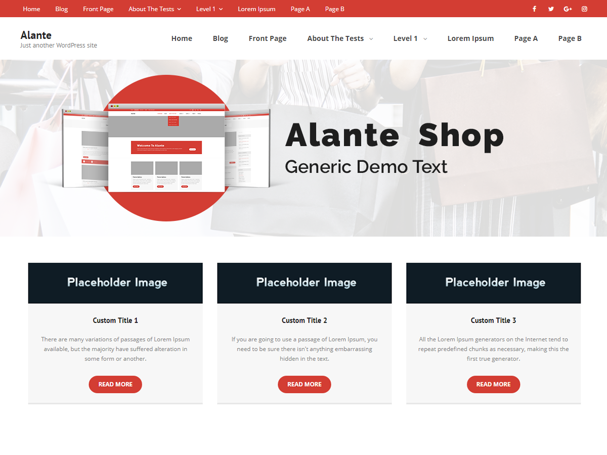 Alante Shop Screenshot