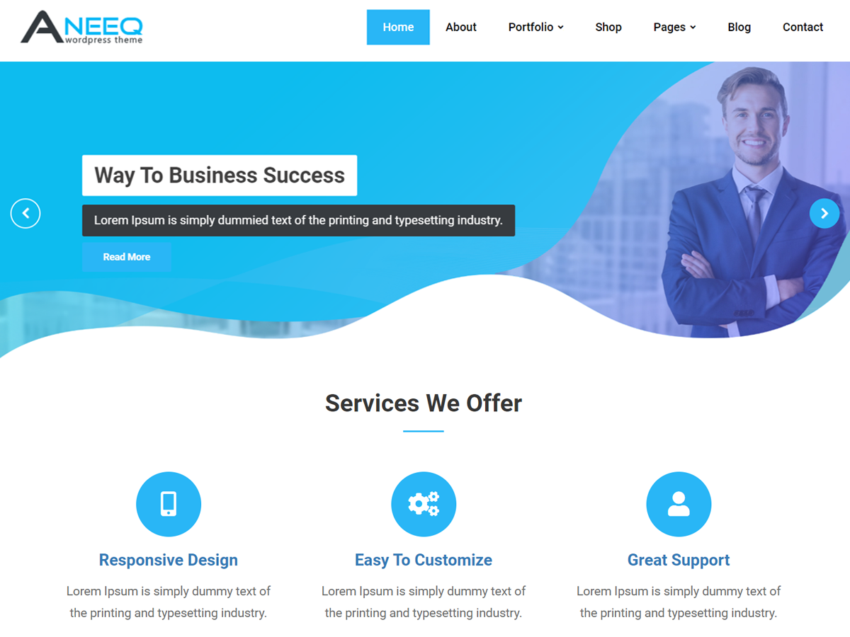 Aneeq WordPress Theme by access-keys
