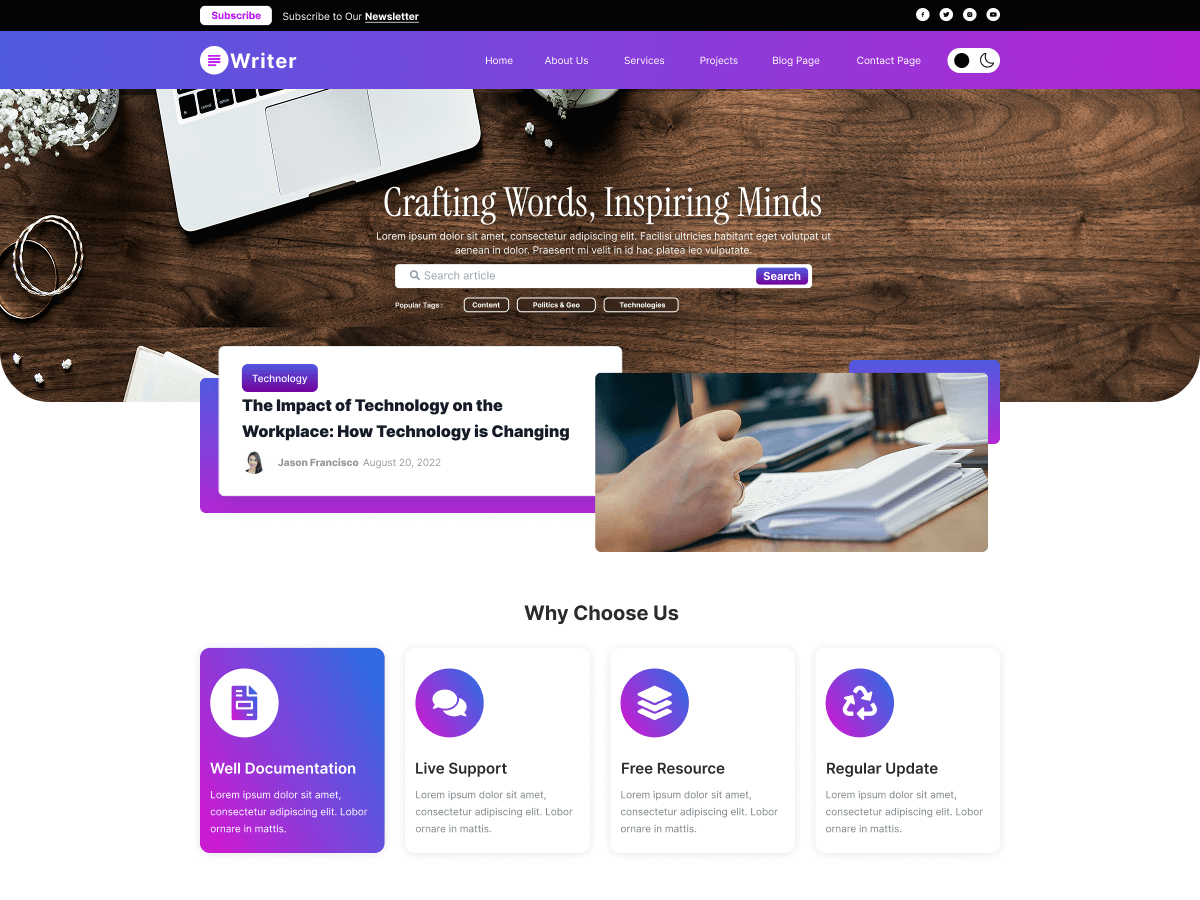 Article Blog Writer screenshot