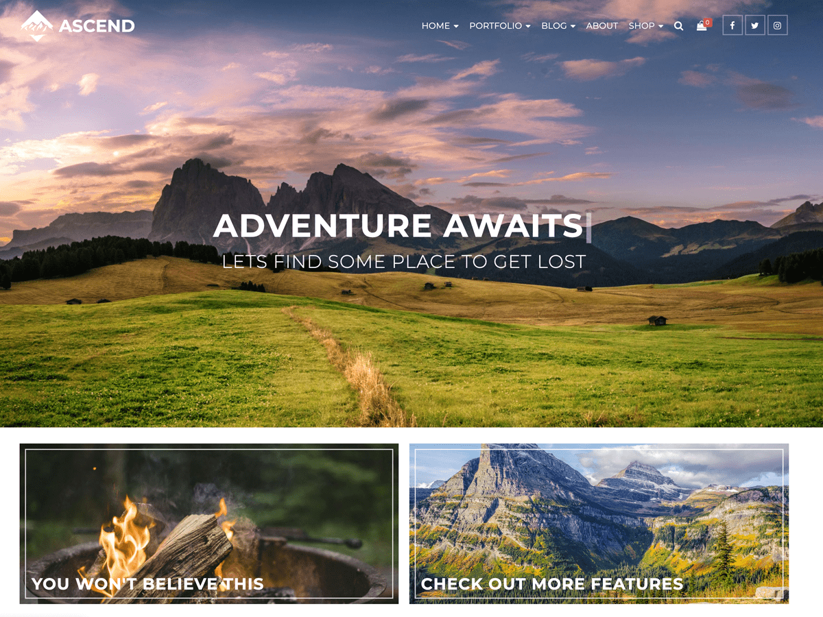 Ascend Free WordPress Theme by britner