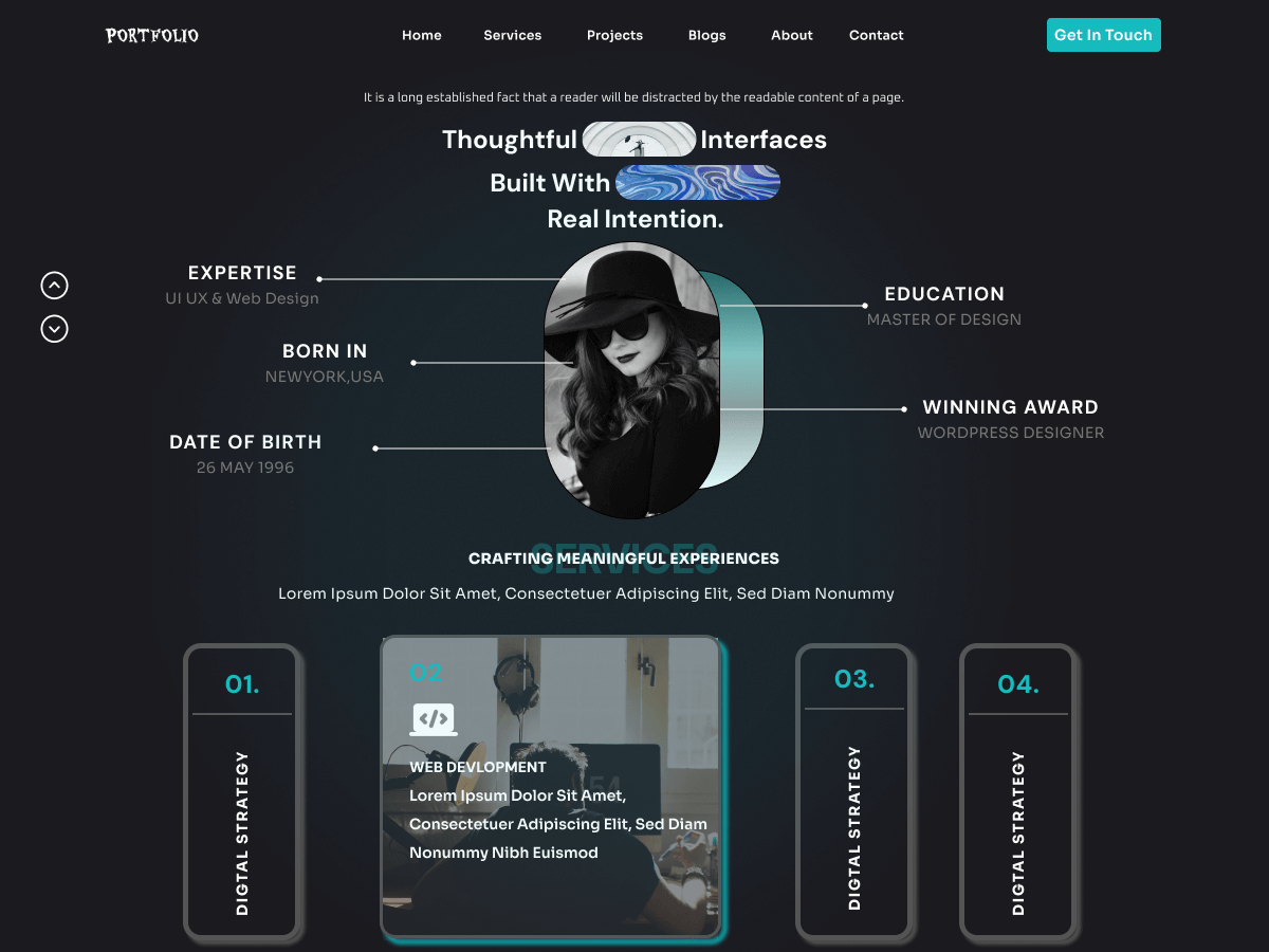 Aster Portfolio Screenshot