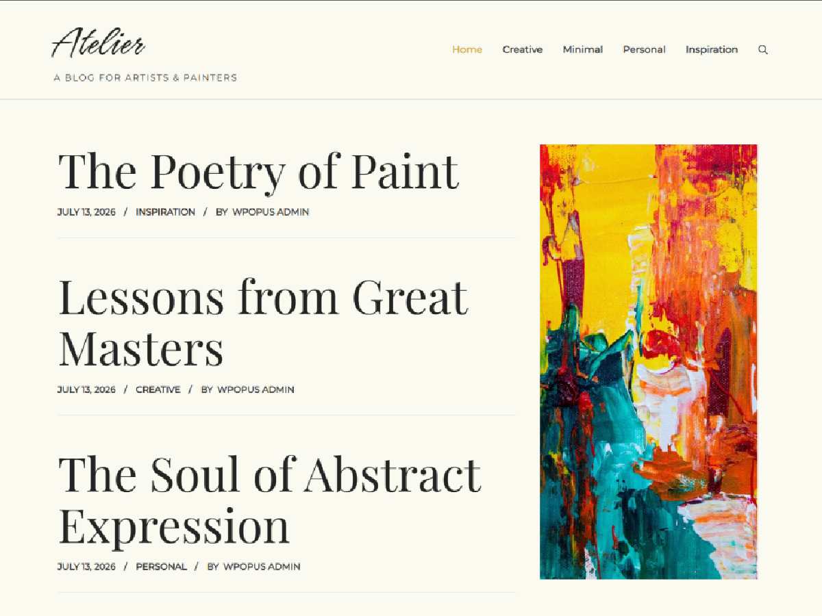 Atelier Journal