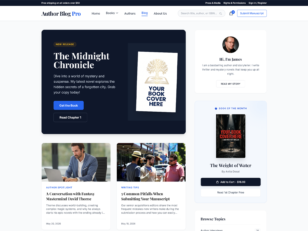 Author Blog Pro