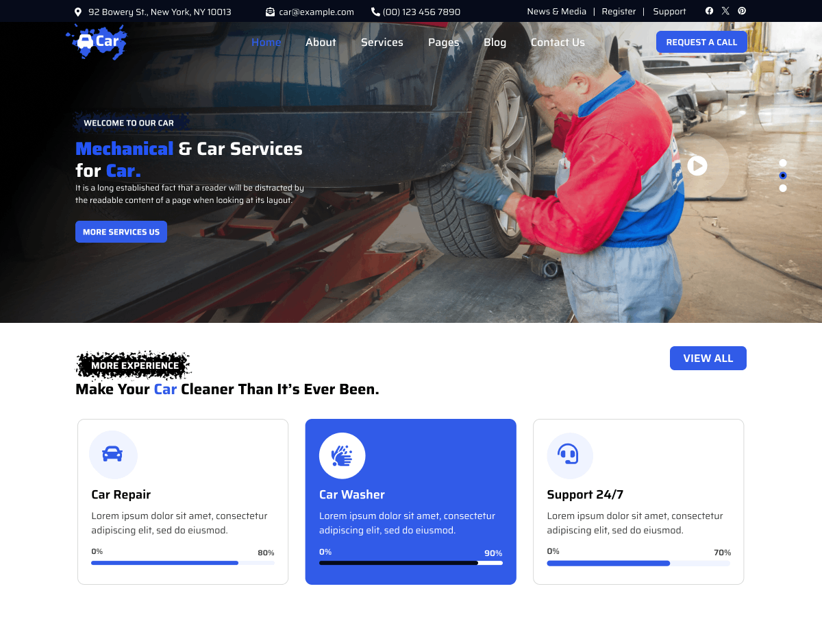 Automobile Detailing Shop Screenshot