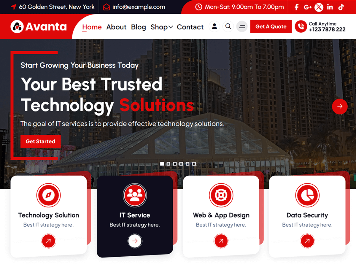Avanta screenshot