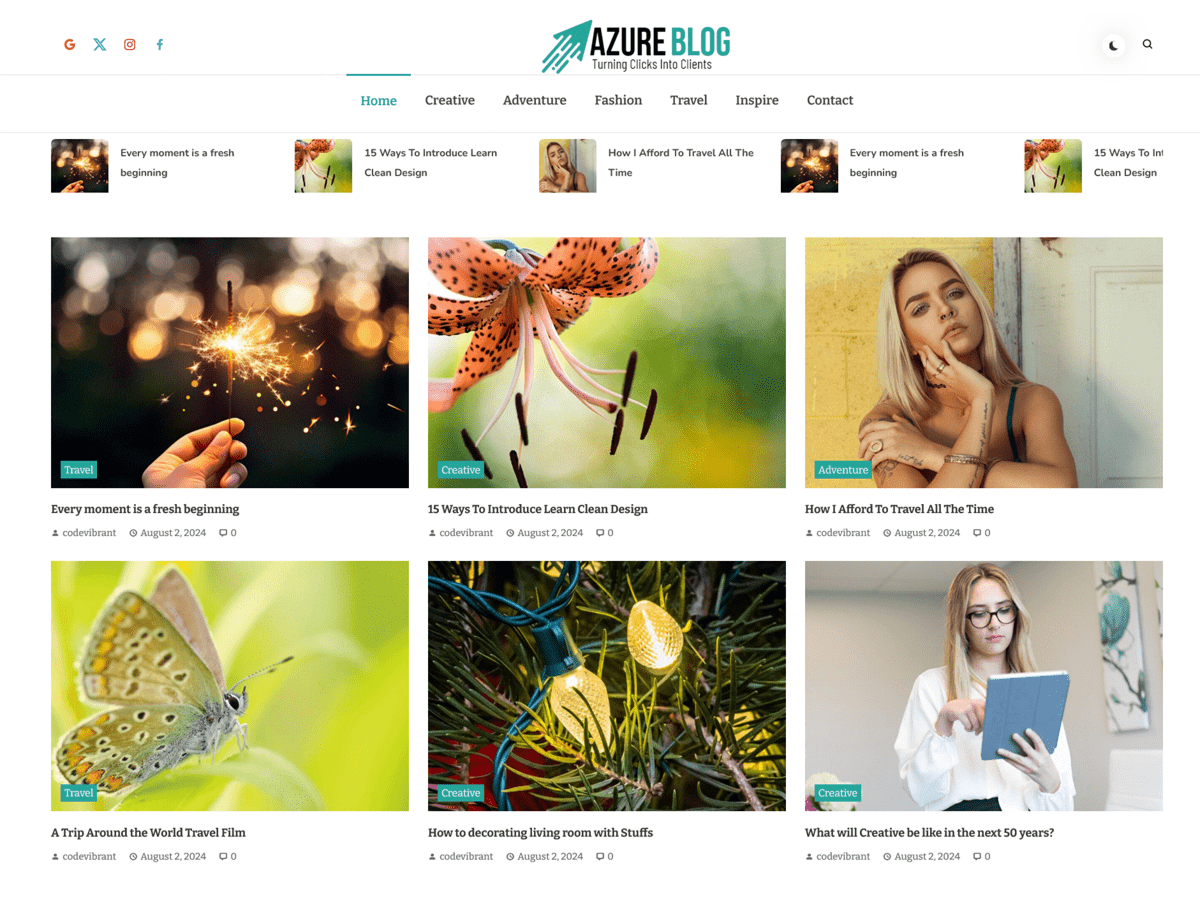 Azure Blog Screenshot