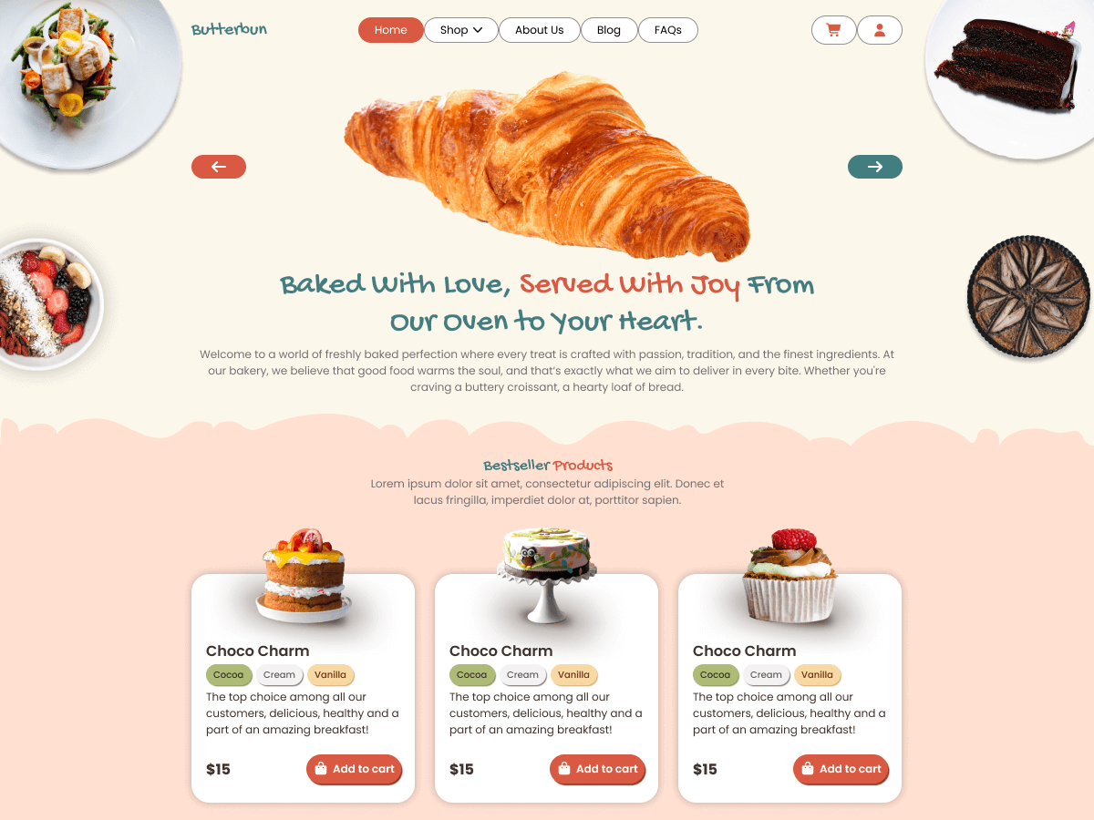 Bakery Patisserie Shop screenshot