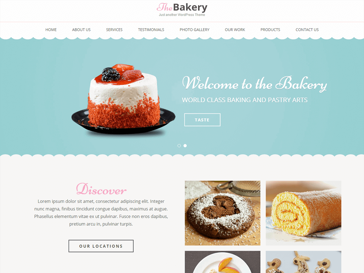 Bakes And Cakes WordPress Theme by raratheme
