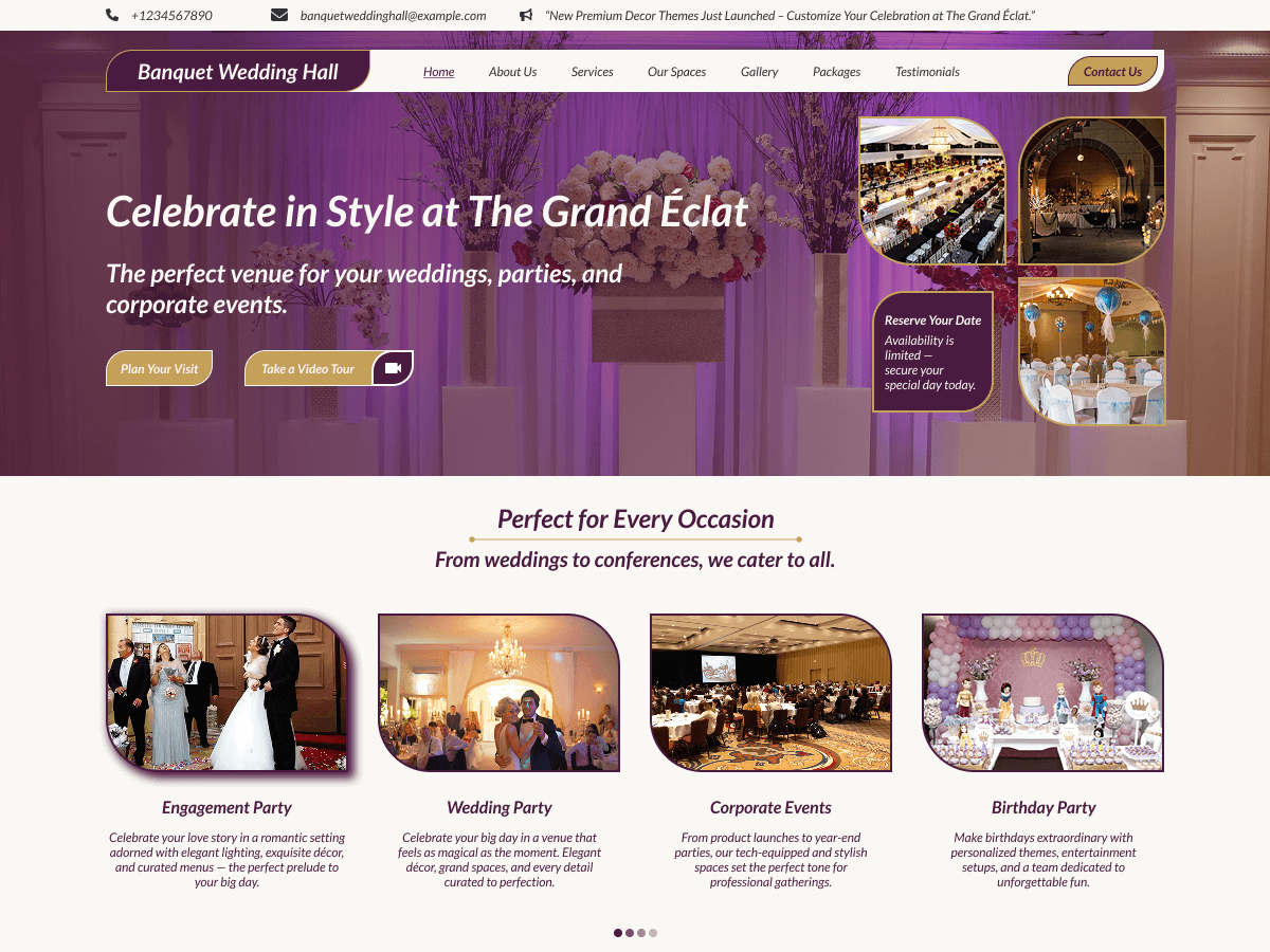 Banquet Wedding Hall screenshot