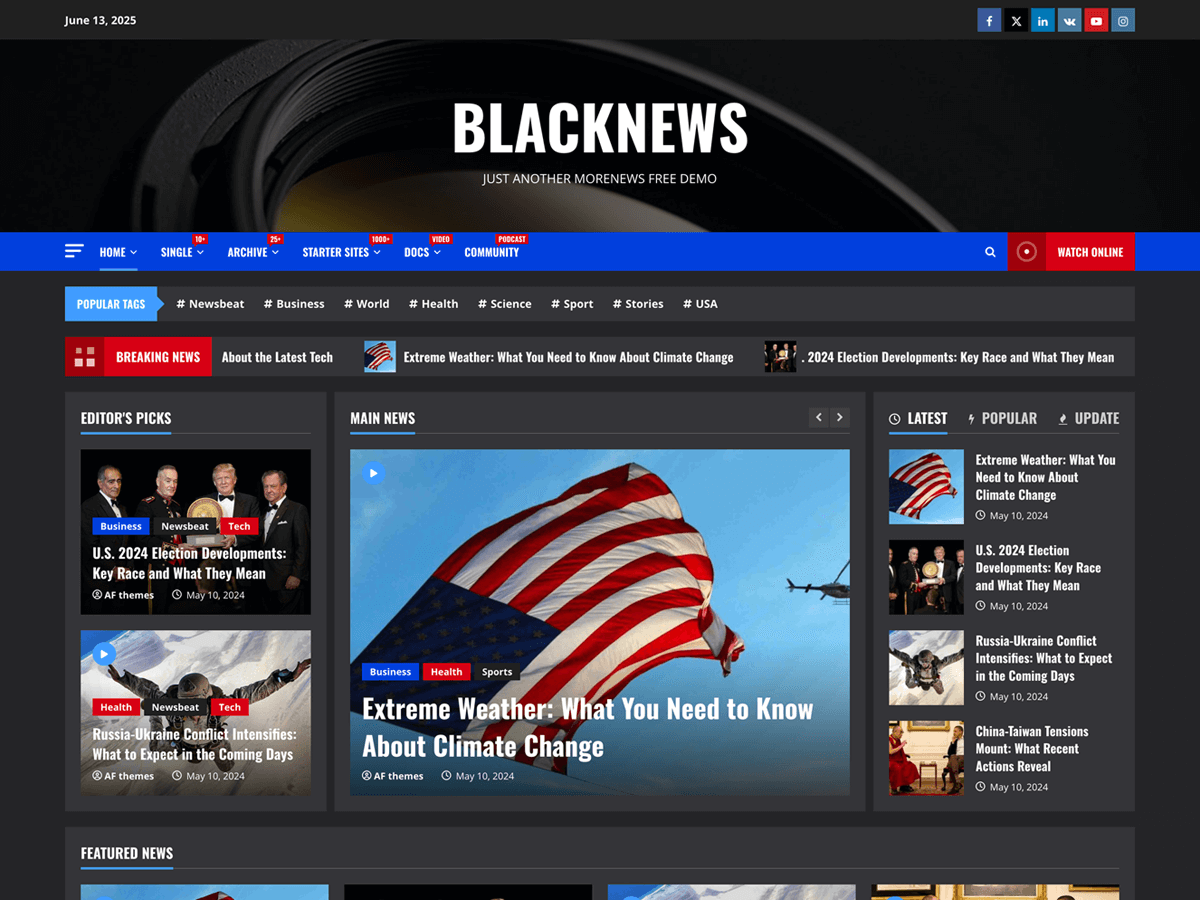 BlackNews Screenshot