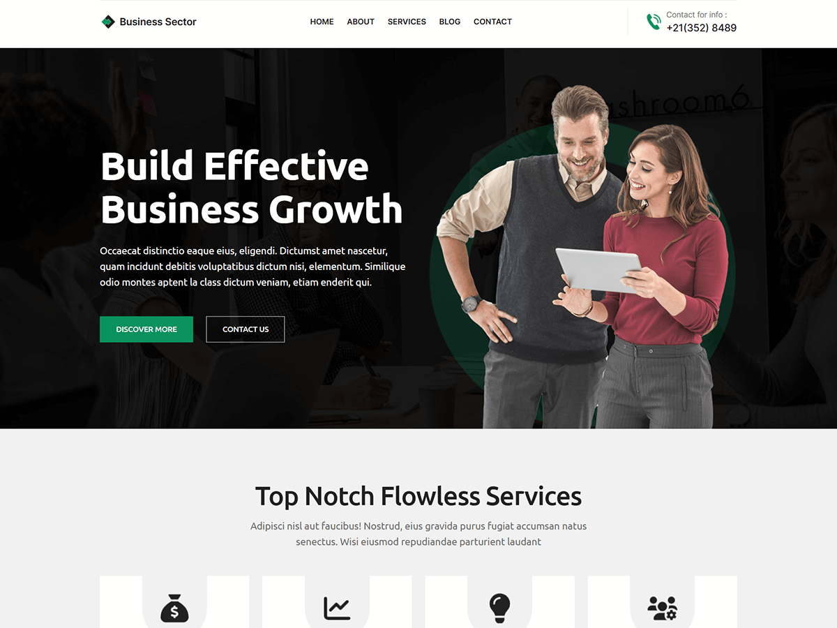 Blockskit Business Sector Screenshot