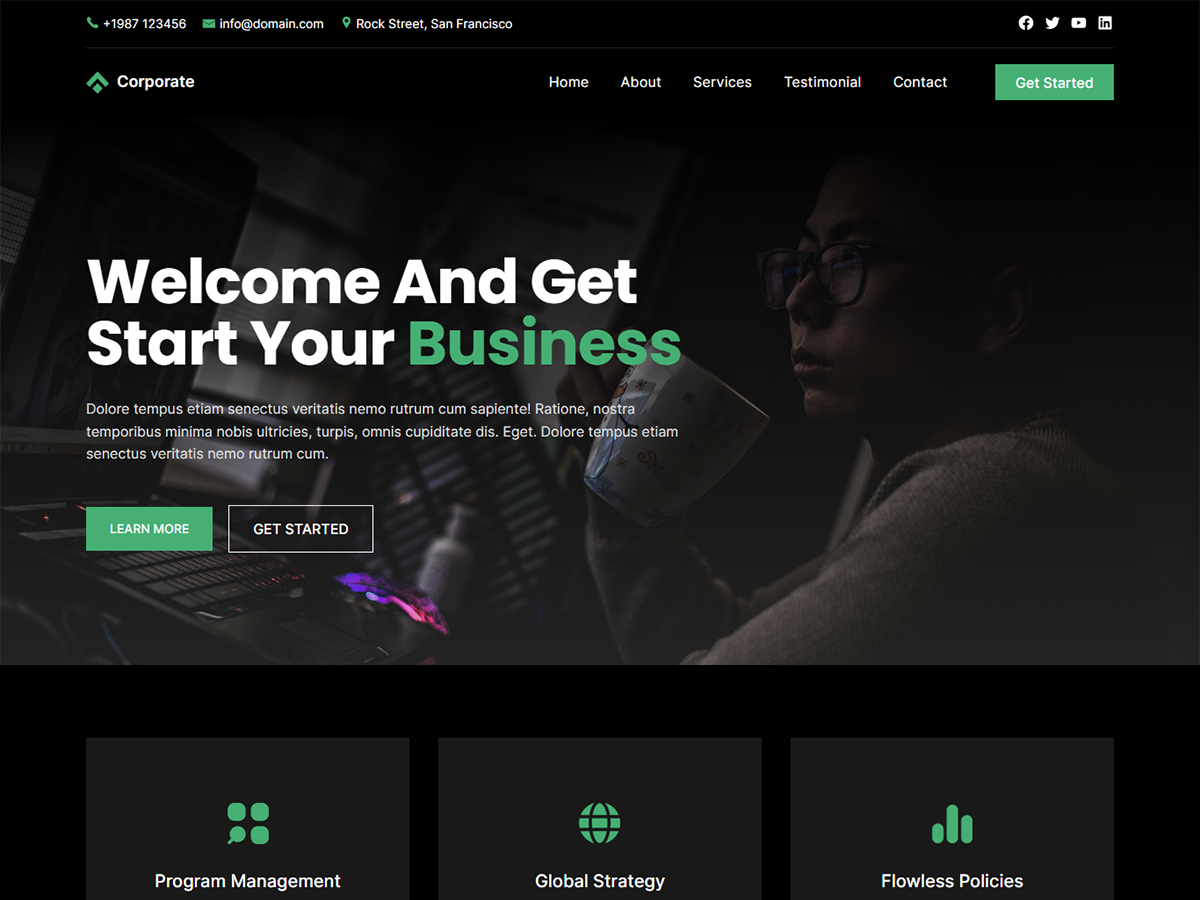 Blockskit Corporate Screenshot