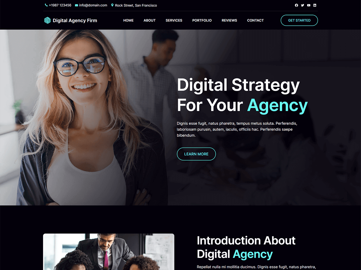 Blockskit Digital Agency Firm Screenshot
