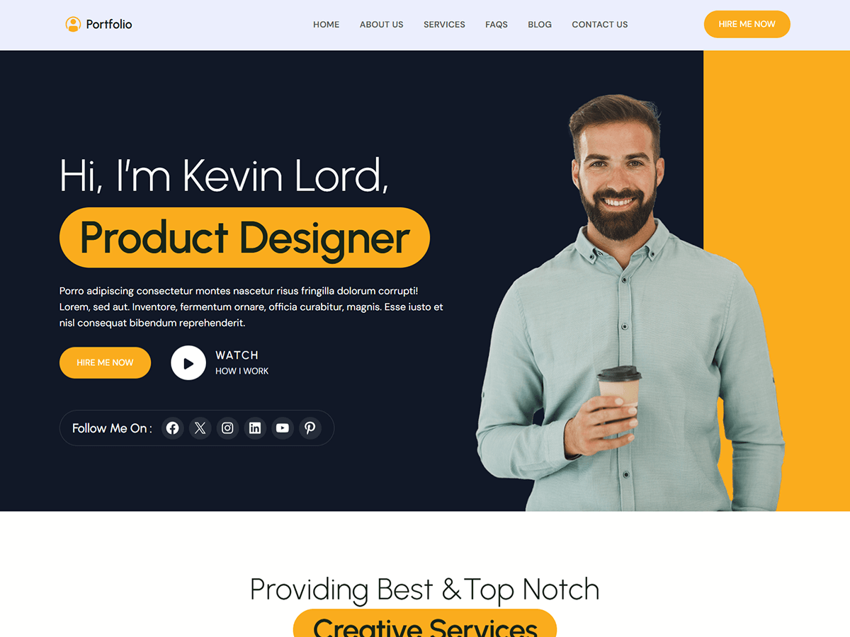 Blockskit Portfolio Screenshot