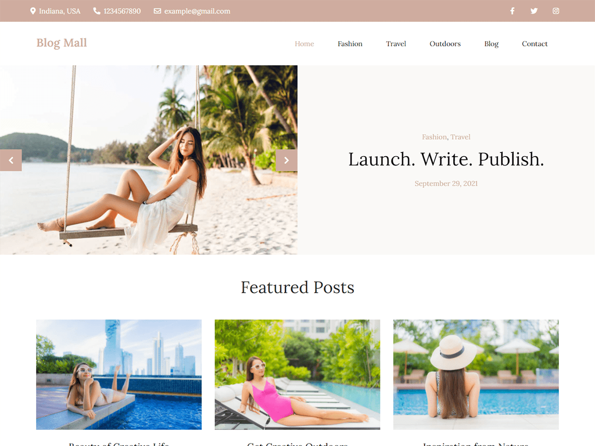 Blog Mall Screenshot