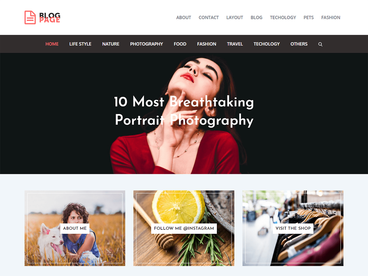 Blog Page Screenshot