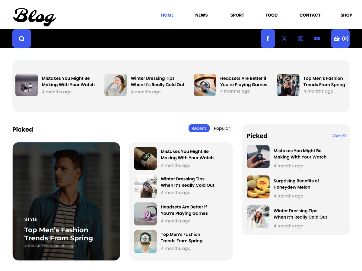 Blogger Blocks screenshot