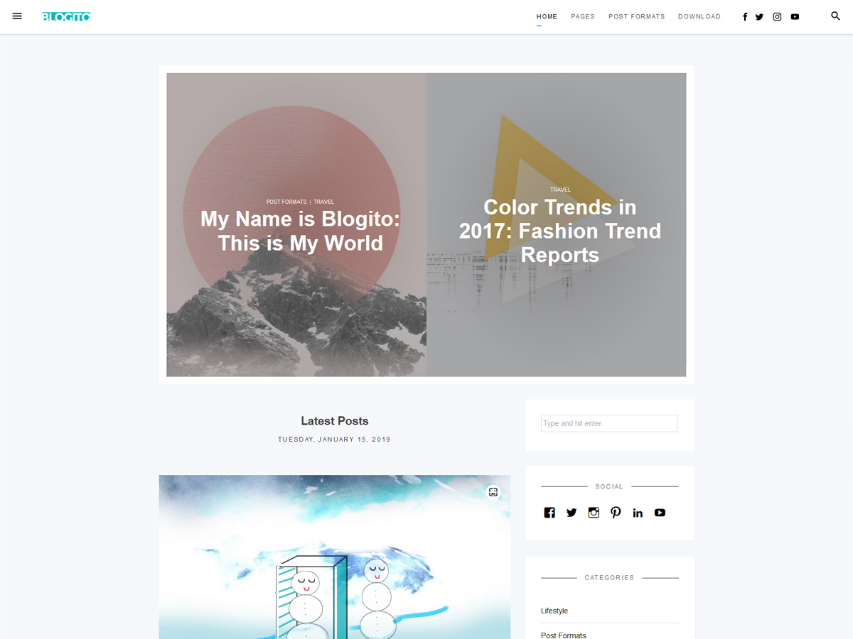 Blogito WordPress Theme by wproyal